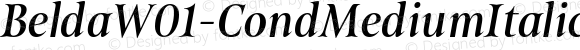 Belda W01 Cond Medium Italic