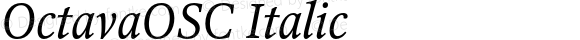 OctavaOSC-Italic