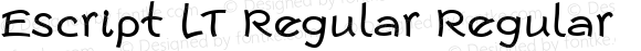 Escript LT Regular Regular