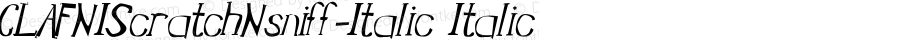 CLAFNIScratchNsniff-Italic