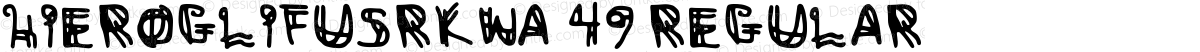 HieroglifusRKW-49 Regular