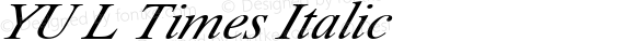 YU L Times Italic