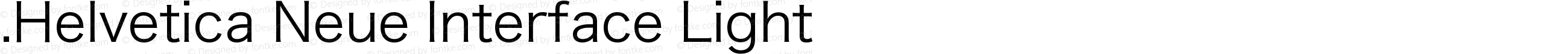 .Helvetica Neue Interface Light