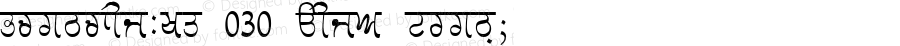 GurmukhiLys 030 Thin Normal 1.0 Sat Apr 05 04:46:03 1997