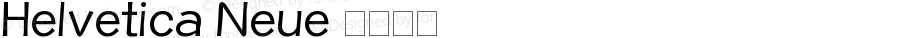 Helvetica Neue 超细斜体