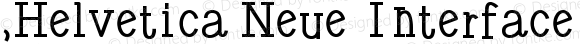 .Helvetica Neue Interface Regular