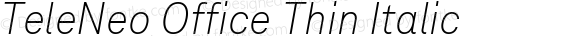 TeleNeo Office Thin Italic