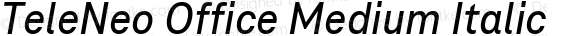 TeleNeo Office Medium Italic