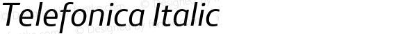 Telefonica Regular Italic