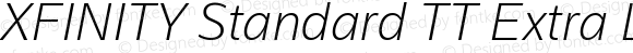 XFINITY Standard TT Extra Light Italic