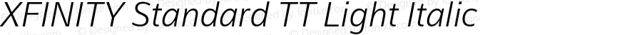 XFINITY Standard TT Light Italic