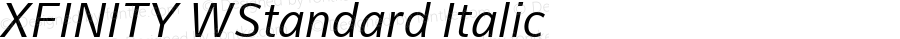 XFINITY WStandard Italic