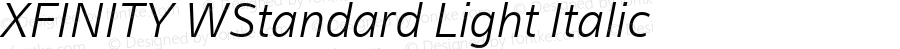 XFINITY WStandard Light Italic