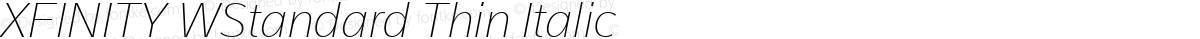 XFINITY WStandard Thin Italic