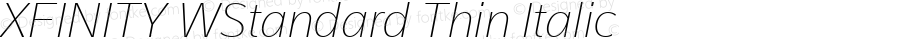 XFINITY WStandard Thin Italic