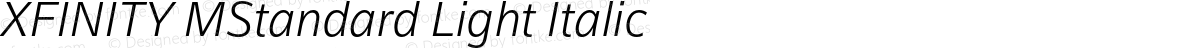 XFINITY MStandard Light Italic