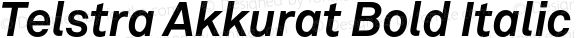 Telstra Akkurat Bold Italic