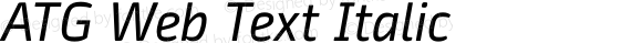 ATG Web Text Italic