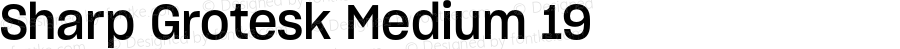 Sharp Grotesk Medium 19