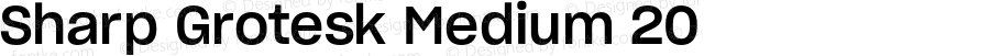 Sharp Grotesk Medium 20