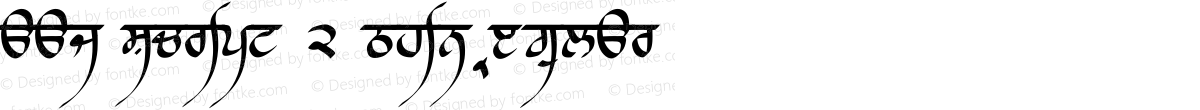 Raaj Script 2 Thin Regular