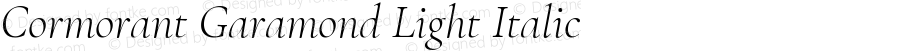 Cormorant Garamond Light Italic