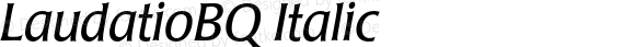 LaudatioBQ-RegularItalic