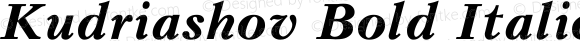 Kudriashov Bold Italic