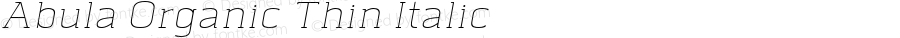 AbulaOrganic-ThinItalic