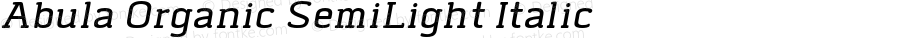 AbulaOrganic-SemiLightItalic