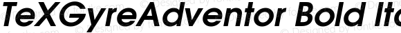 TeXGyreAdventor Bold Italic