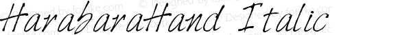 HarabaraHand Italic