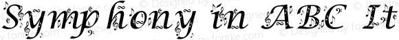 Symphony in ABC Italic