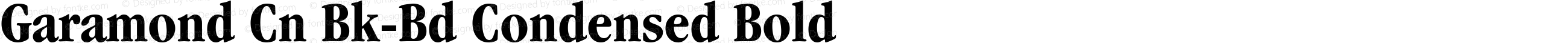 Garamond Cn Bk-Bd Condensed Bold