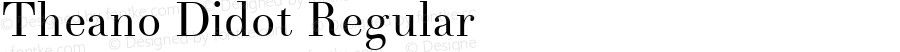 Theano Didot Regular Version 1.00