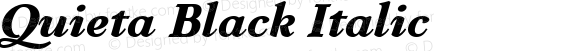 Quieta Black Italic