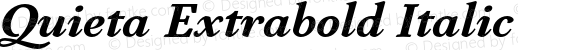 Quieta Extrabold Italic