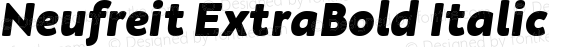 Neufreit ExtraBold Italic