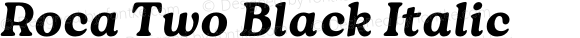 Roca Two Black Italic