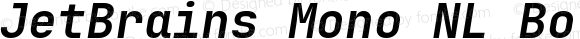 JetBrains Mono NL Bold Italic