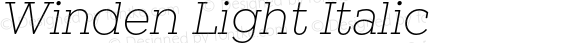 Winden-LightItalic