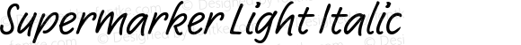 Supermarker Light Italic