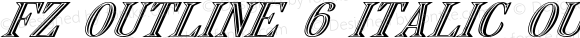 FZ OUTLINE 6 ITALIC OUTLINE6ITALIC