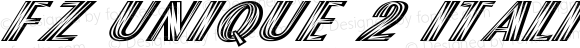 FZ UNIQUE 2 ITALIC UNIQUE2ITALIC