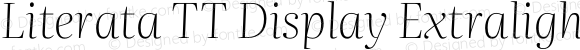 Literata TT Display Extralight Italic