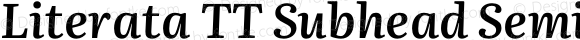 Literata TT Subhead Semibold Italic