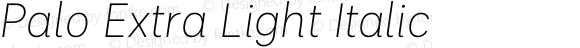 Palo Extra Light Italic