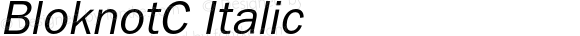 BloknotC Italic