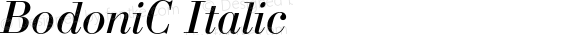 BodoniC Italic