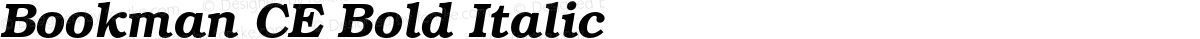 Bookman CE Bold Italic